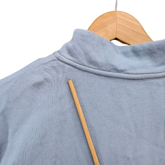 Johnnie O Sully Quarter Zip Sweater Mens Light Blue Cotton Long Sleeve Size S - Picture 9 of 9